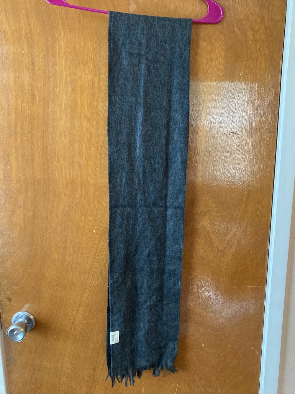 Women's Soft Gray Fringe Scarf - Lightweight Winter Wrap